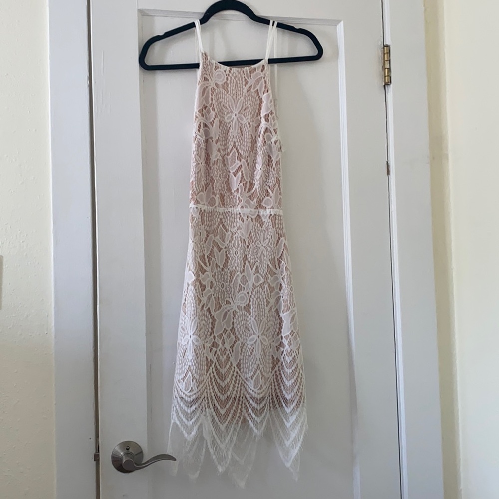 White lace dress